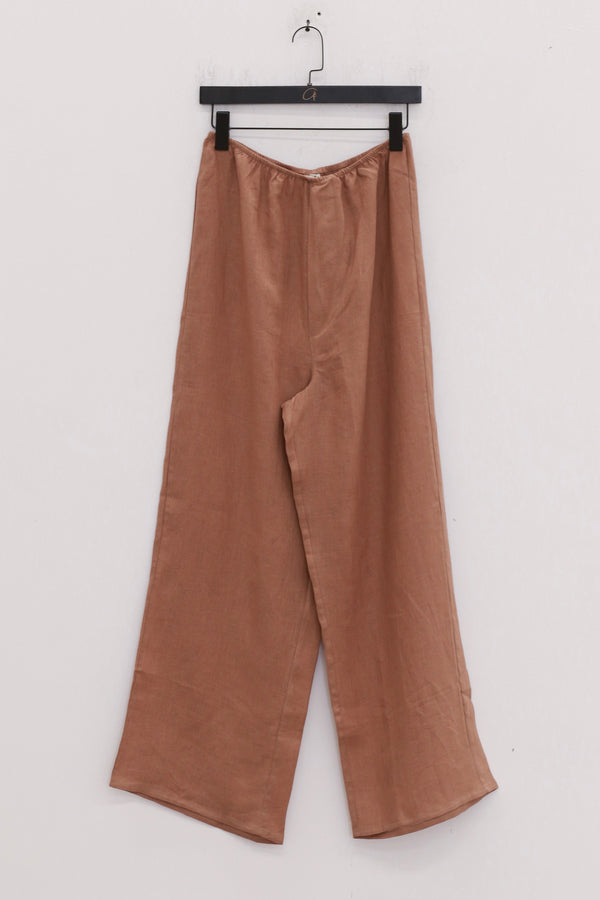BASERANGE Linen Drawstring Lounge Pants TRDO Collection Made in Portugal BAS-TRDO-SL-000-OCULAR